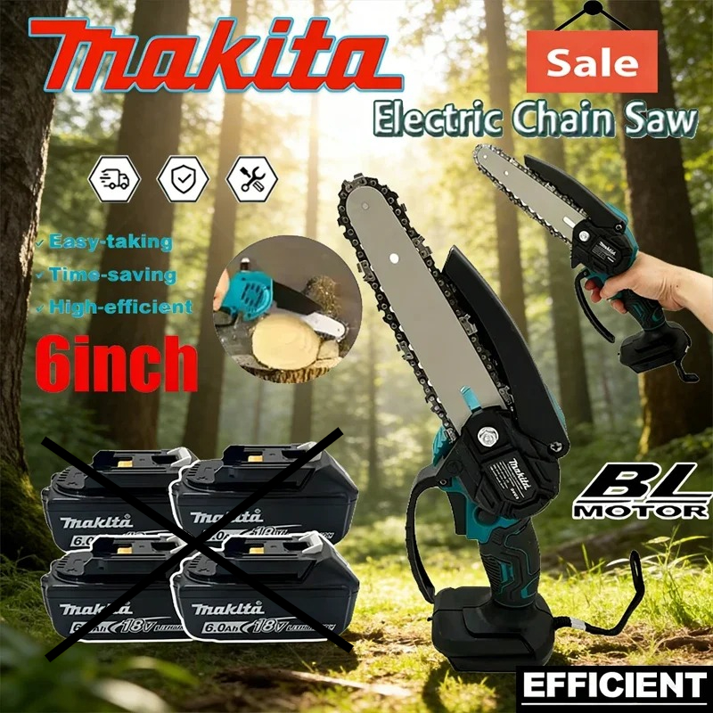 Gardening Tools Electric - Makita 6 Inch Chain Saw 18V