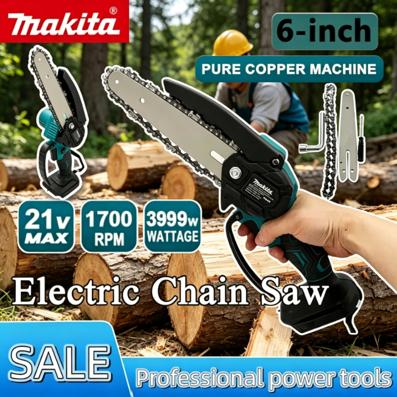 Gardening Tools Battery Powered - Makita 6inch Cordless chainsaw timber logging