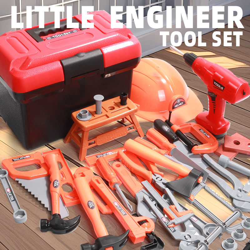 Gardening Tools Kit For Kids - Children's Engineering Kit with Realistic Screws/Nuts/