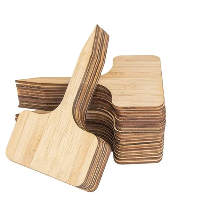 Plant Label Tags - 10PCS T-Type Bamboo Plant Labels Eco-Friendly