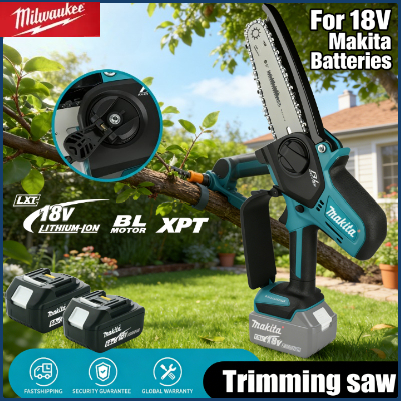 Gardening Tools Battery Powered - Makita 6inch Chain Saw Electric Saw