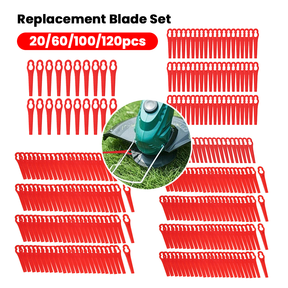 Gardening Tools Grass Cutter - 20/60/100/120pcs Replacement Blade Set Fast Cutting