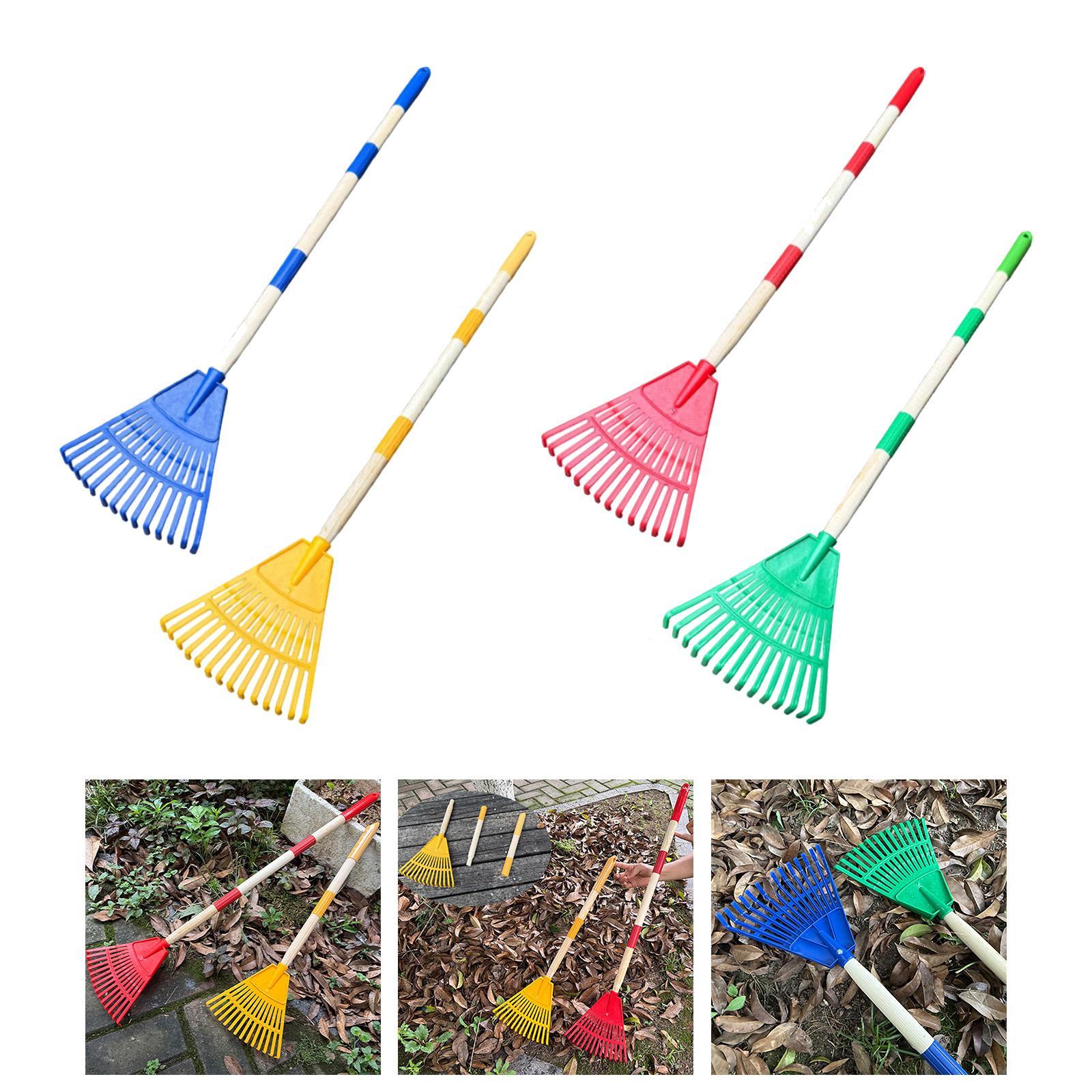 Gardening Tools Kit For Kids - Leaf Rake 3 Sections with Long
