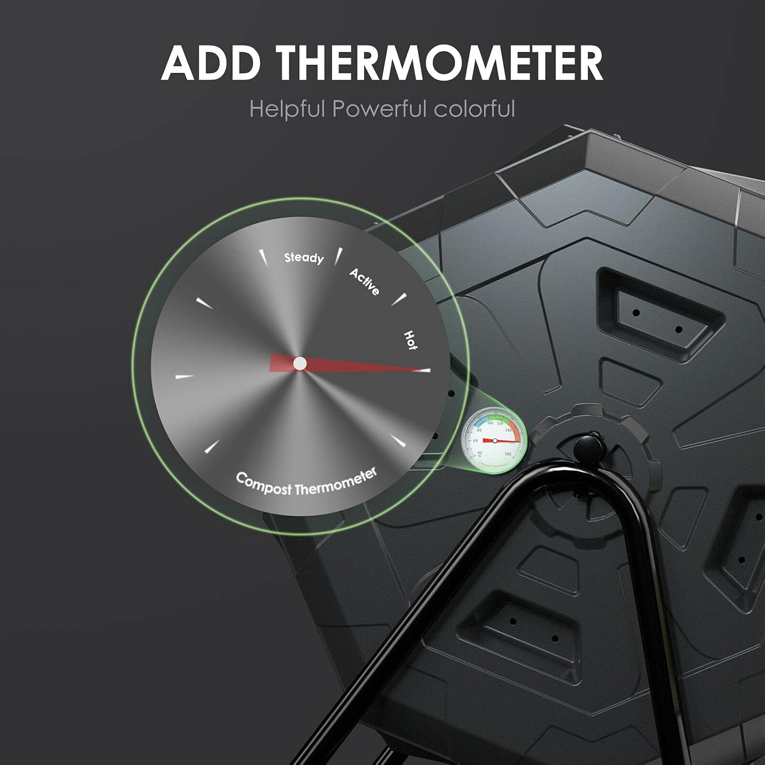 Large Compost Tumbler Bin for  - Compost Bin reseña y precio