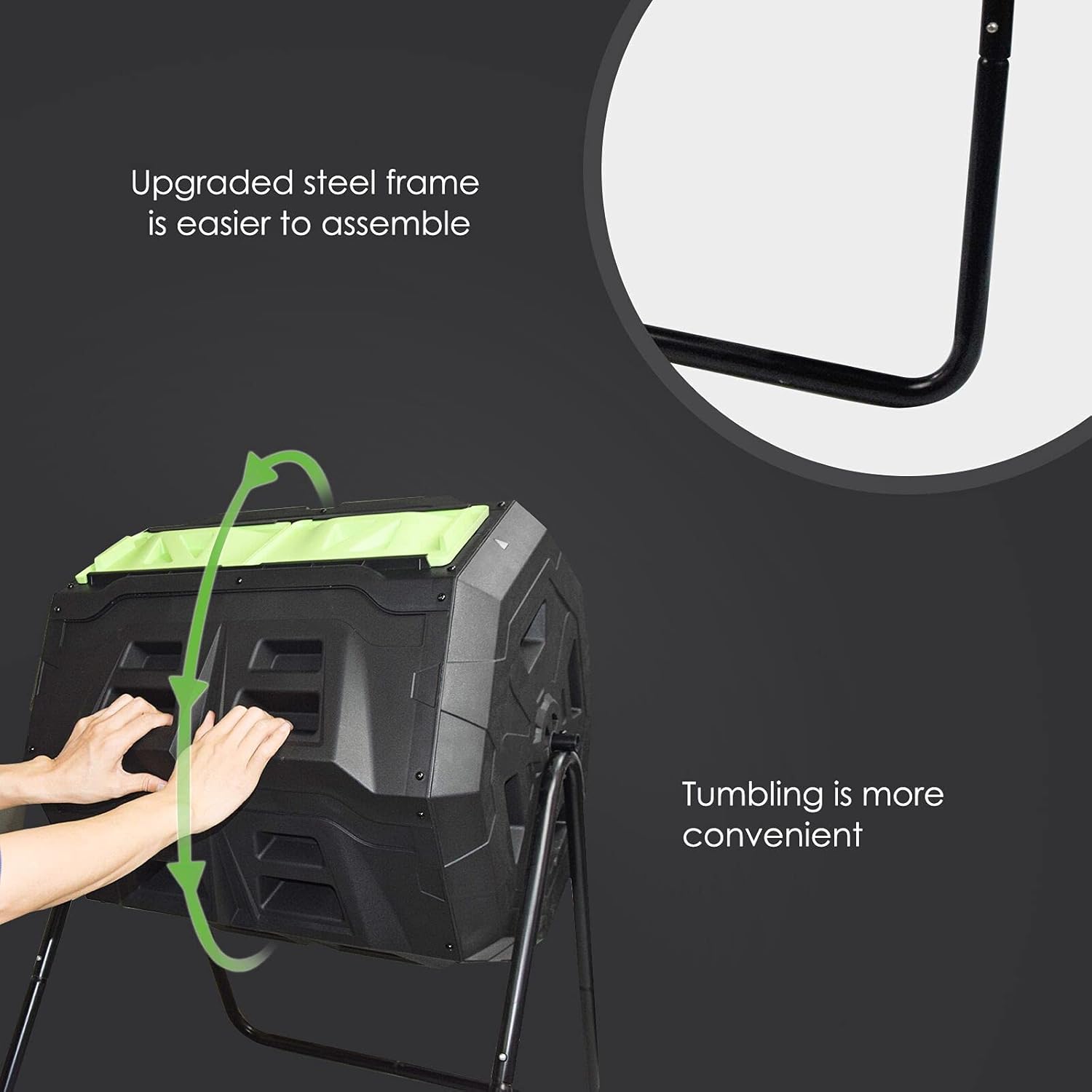 Large Compost Tumbler Bin for  - Compost Bin reseña y precio