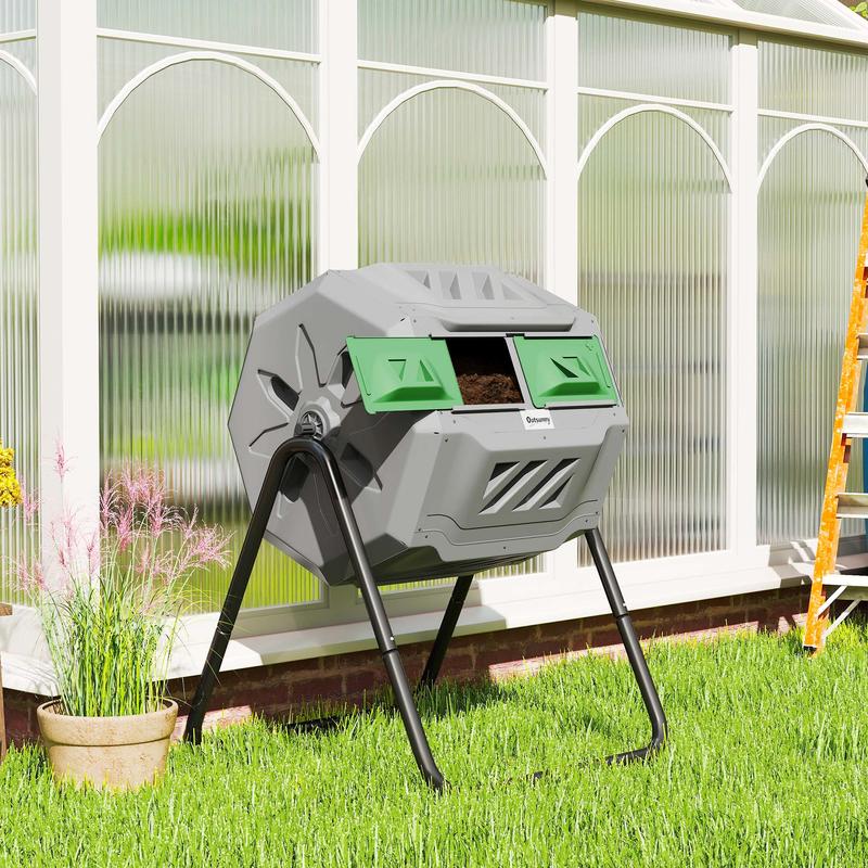 Outsunny Tumbling Compost Bin  - Compost Bin reseña y precio