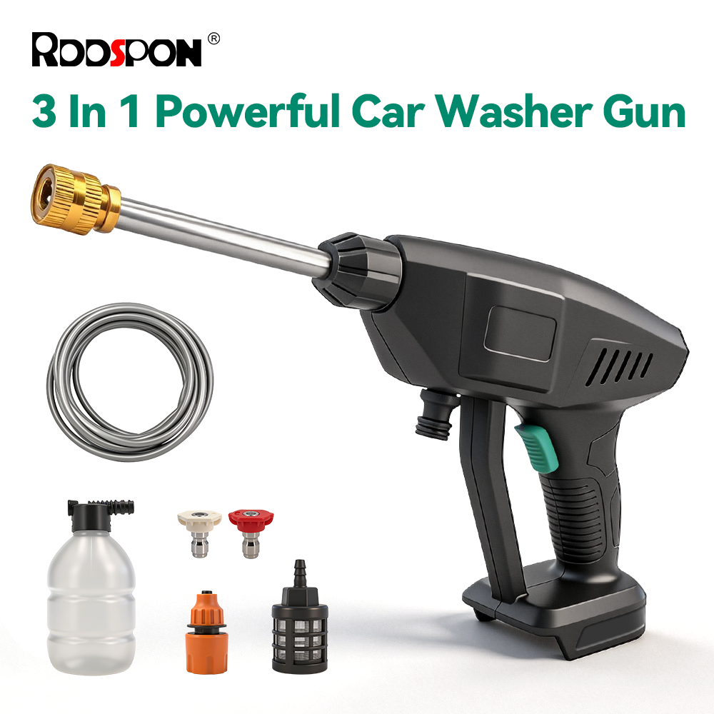 300W Car Washer Gun 120 Bar El - Gardening Tools Battery Powered reseña y precio