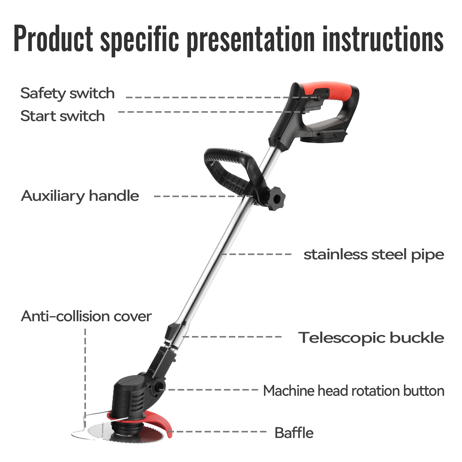 Lithium Electric Grass Trimmer - Gardening Tools Grass Cutter reseña y precio