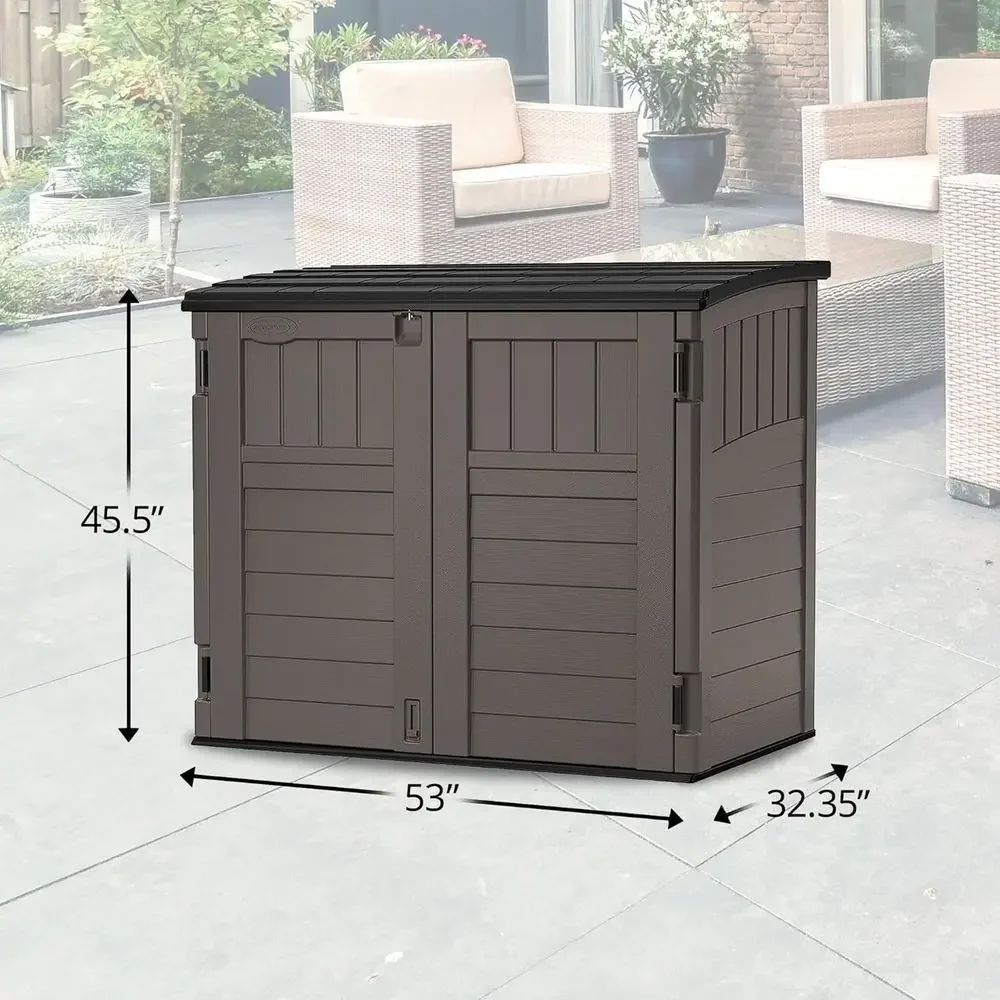 34 Cu ft Horizontal Resin Outd - Gardening Tools B&M reseña y precio