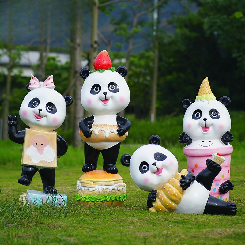 Cartoon panda ornament fibergl - Gardening Tools Cartoon reseña y precio