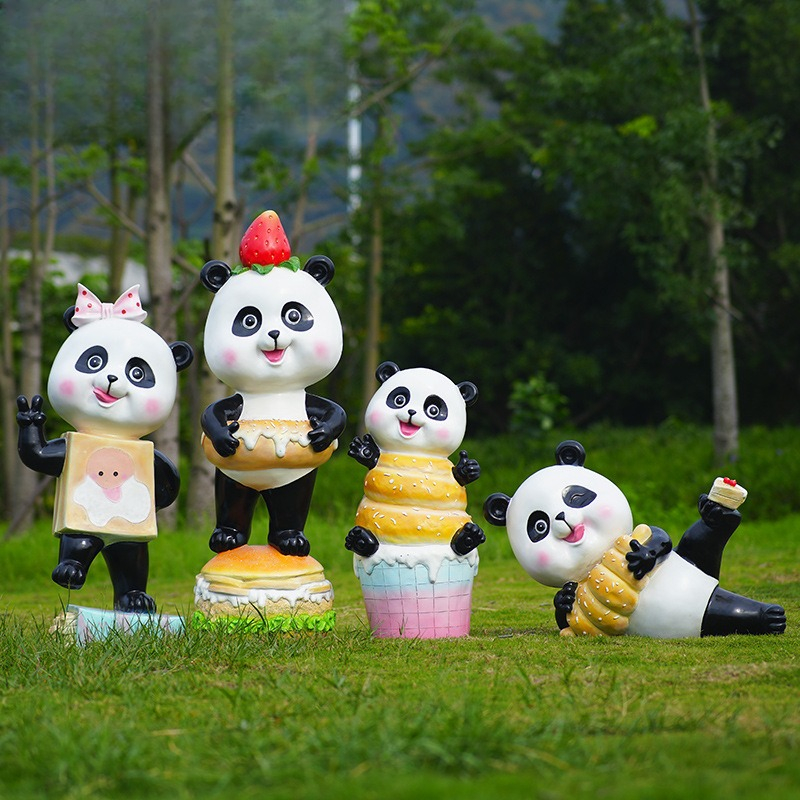 Cartoon panda ornament fibergl - Gardening Tools Cartoon reseña y precio