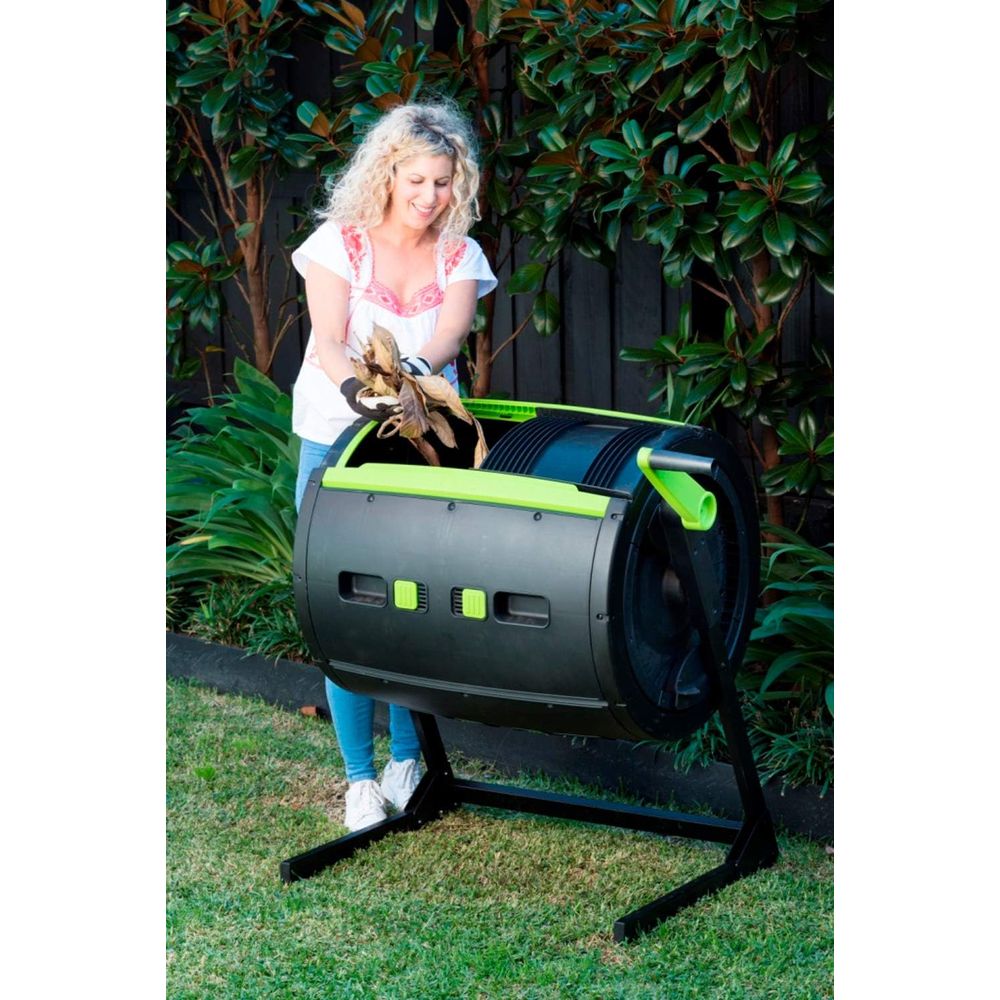 Two Stage 65 gal Compost Tumbl - Compost Bin reseña y precio