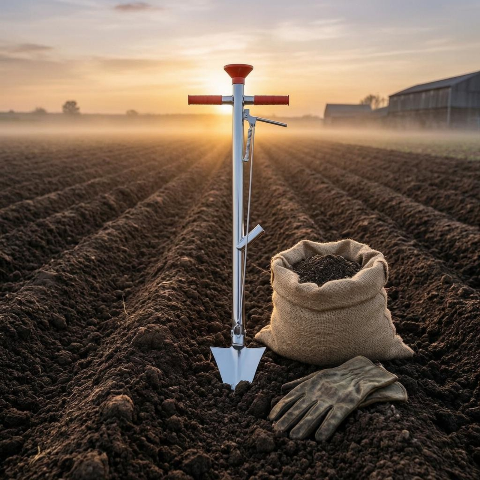 Point Seeding Shovel T-Handle  - Gardening Tools Heavy Duty reseña y precio