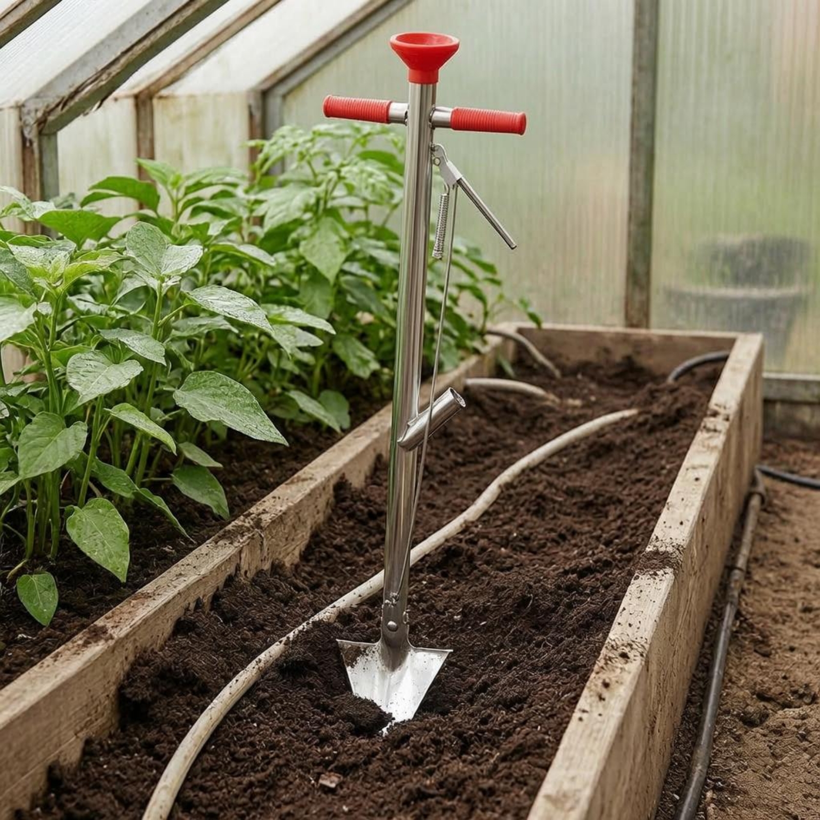Point Seeding Shovel T-Handle  - Gardening Tools Heavy Duty reseña y precio