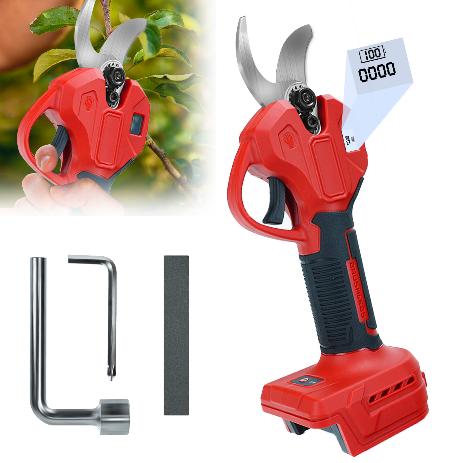 30mm Brushless Electric Prunin - Gardening Tools Usa reseña y precio