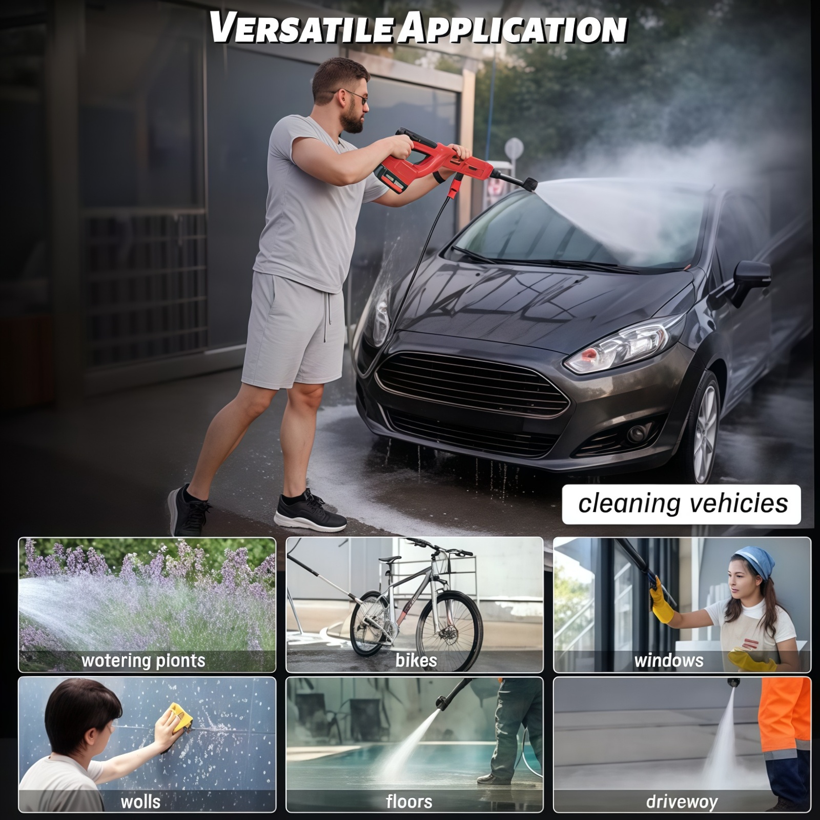 Cordless Pressure Washer for M - Gardening Tools Battery Powered reseña y precio