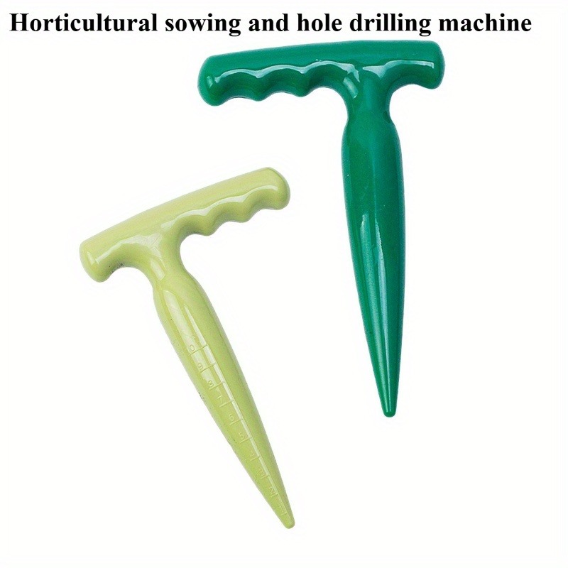 2Pcs Plastic Garden Hole Dibbe - Gardening Tools Long reseña y precio