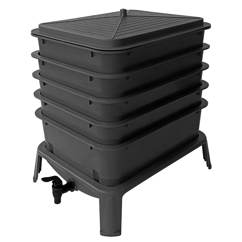 Heavy Duty 50L 5-Tray Worm Far - Compost Bin reseña y precio