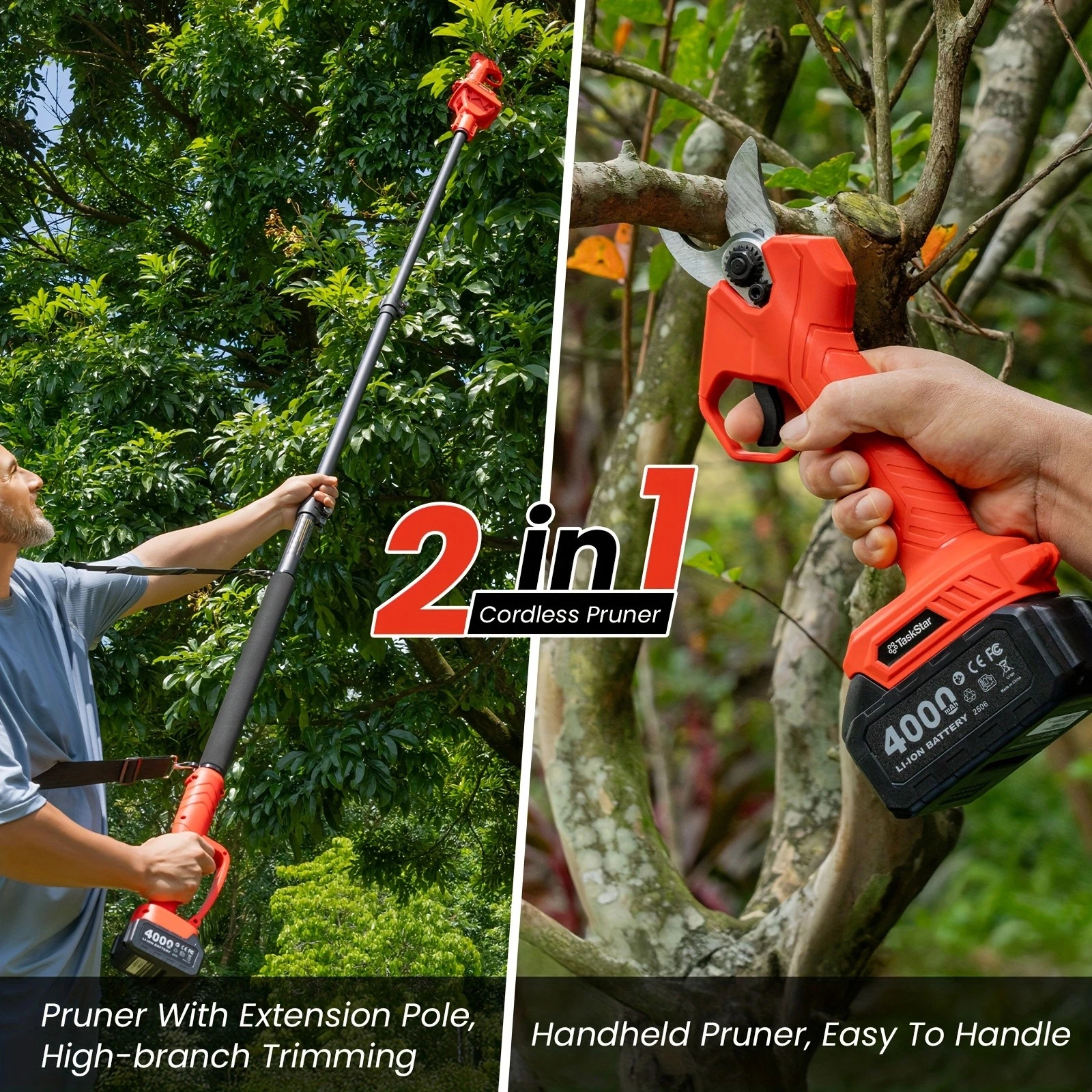 TaskStar 2-in-1 Electric Pruni - Gardening Tools Battery Powered reseña y precio