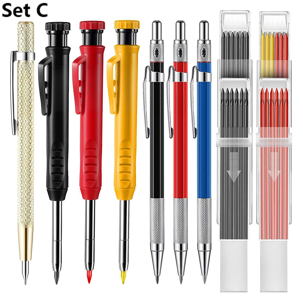 A/B/C/D Set Carpenter Pencils  - Gardening Tools B&M reseña y precio