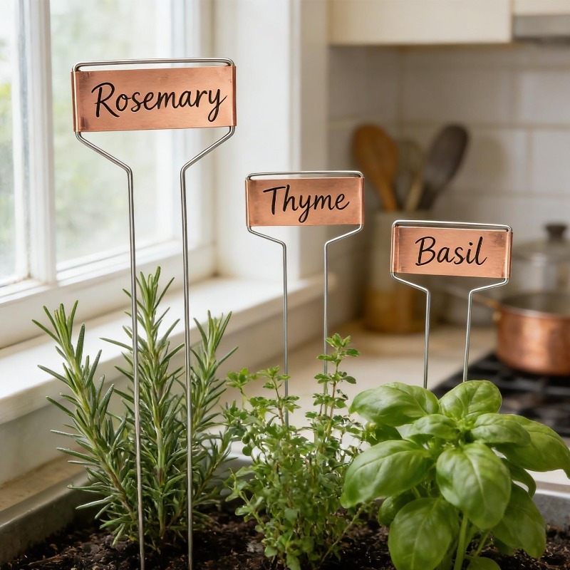 Waterproof Metal Plant Label W - Plant Label Tags reseña y precio