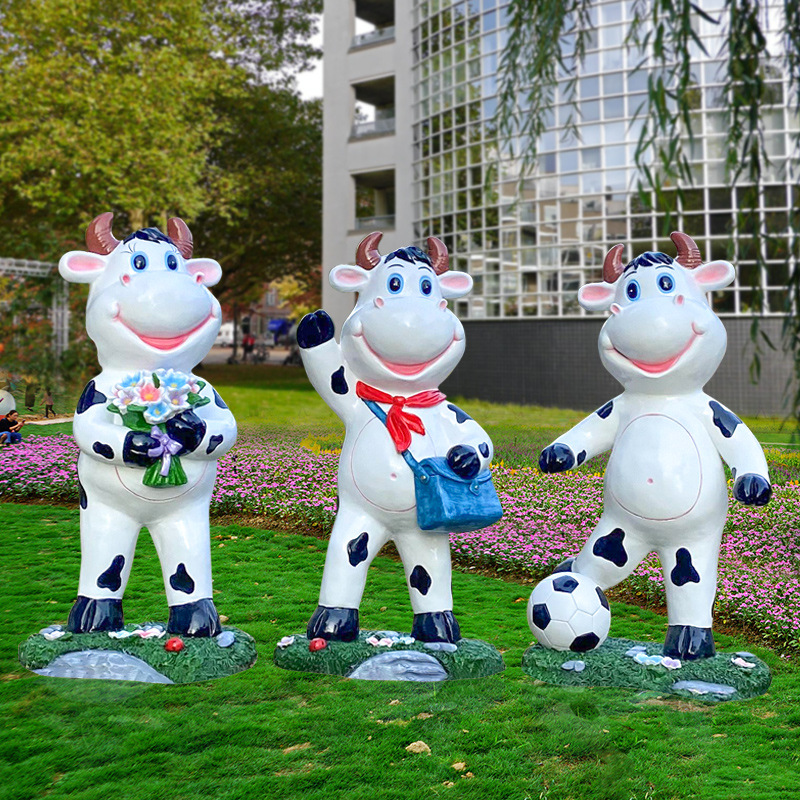 Outdoor, cartoon, cow sculptur - Gardening Tools Cartoon reseña y precio