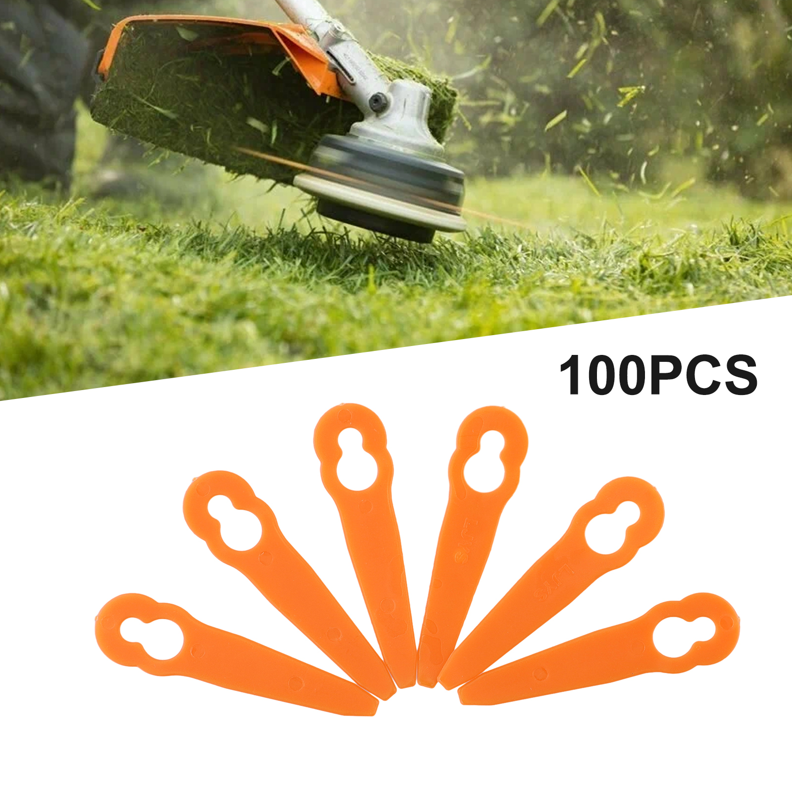 100PCS Plastic Replacement Bla - Gardening Tools Grass Cutter reseña y precio