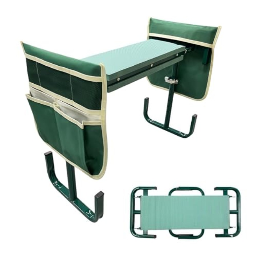 Adjustable Garden Kneeler and  - Gardening Tools Heavy Duty reseña y precio