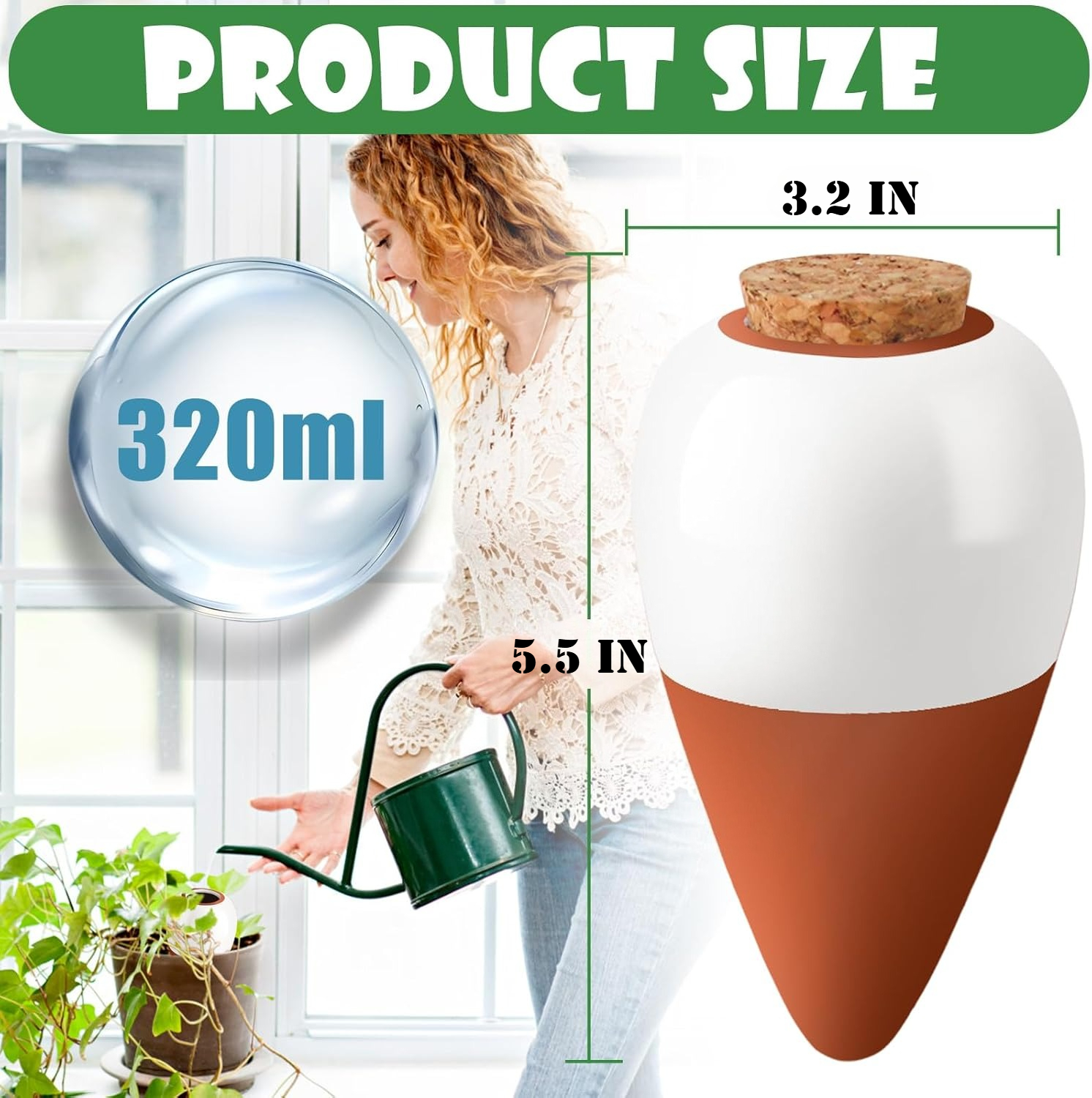 Terracotta Watering Spikes,Sel - Root Watering Spike reseña y precio
