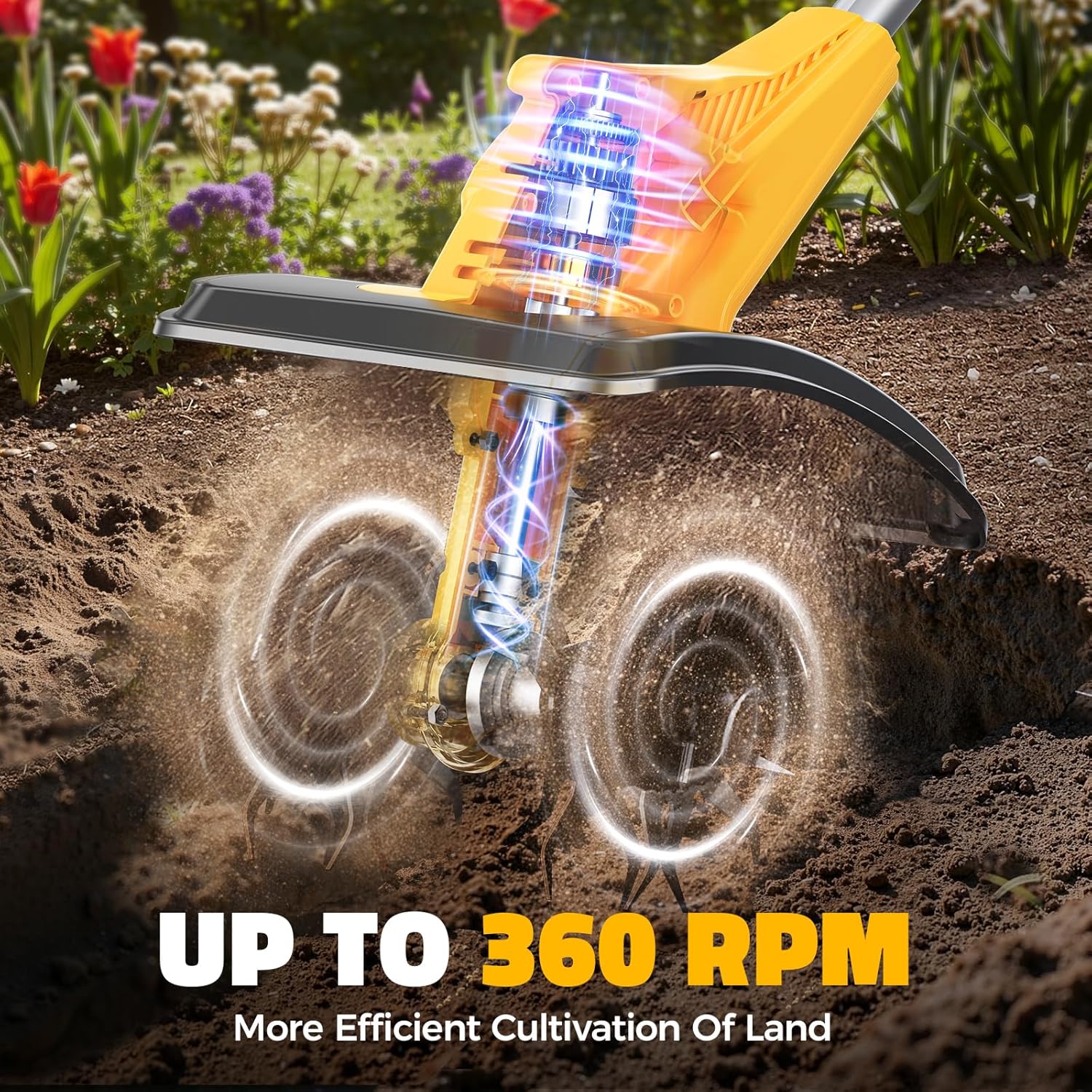 Cordless Tiller Cultivator Com - Gardening Tools Electric reseña y precio
