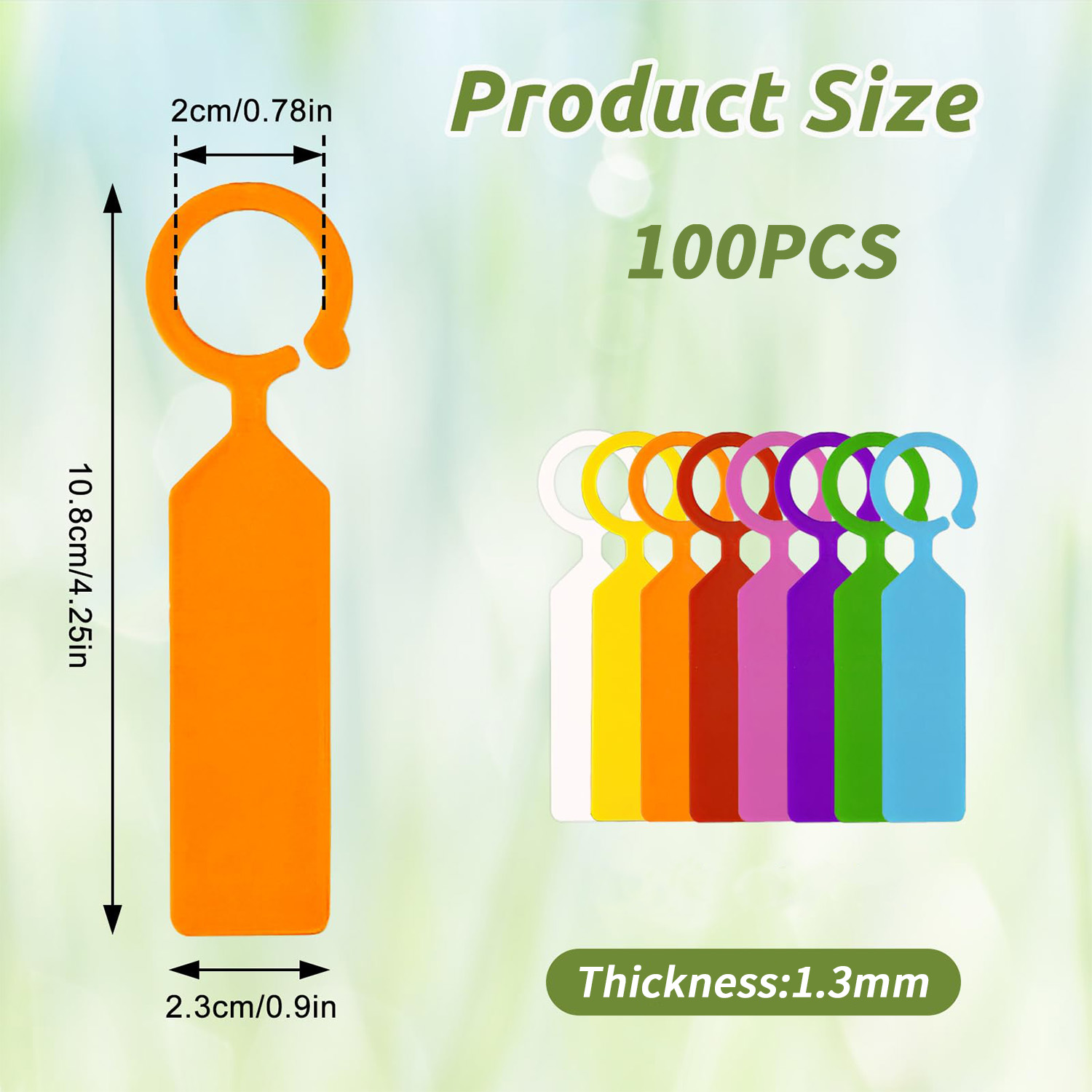100PCS 10.7x2.3CM Plastic Gard - Plant Label Tags reseña y precio