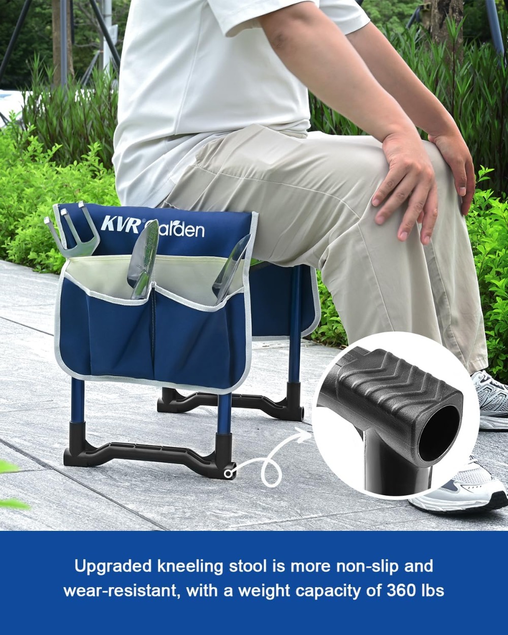 7-Piece Garden Kneeler and Sea - Gardening Tools Heavy Duty reseña y precio