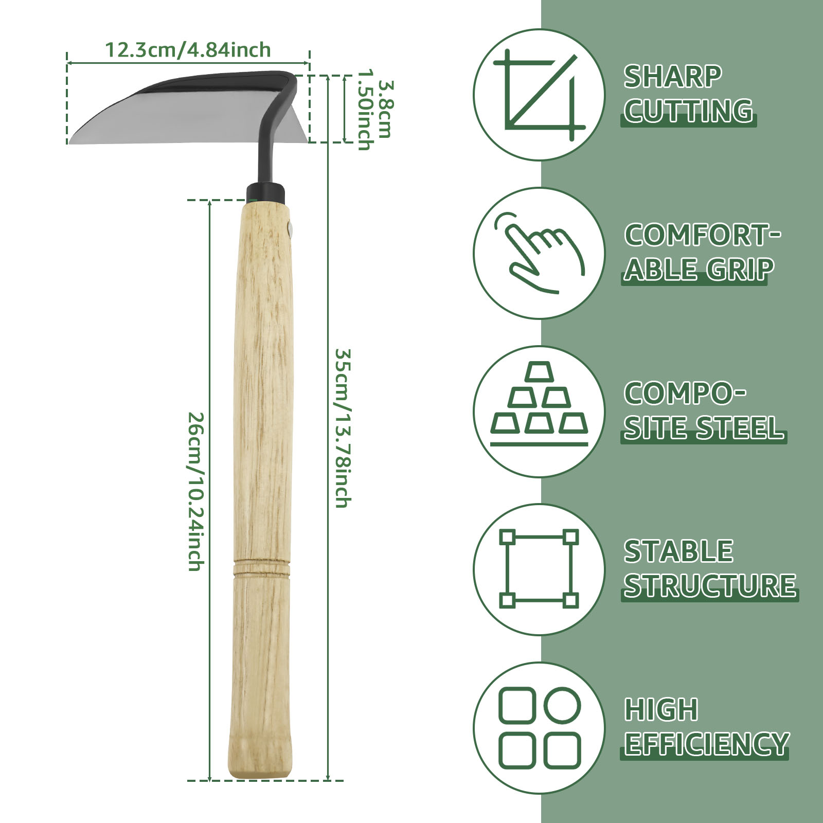 13inch Japanese Style Weeding  - Gardening Hand Tools Japanese reseña y precio