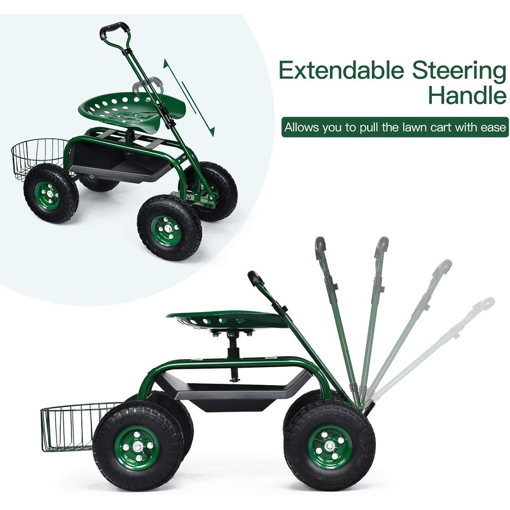 Garden Cart with Seat, Gardeni - Gardening Tools B&M reseña y precio