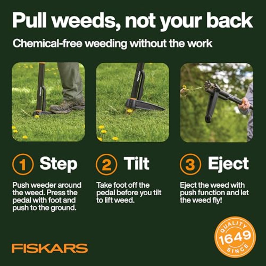 Fiskars 4-Claw Stand Up Weed P - Gardening Tools Long reseña y precio