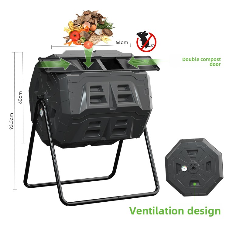 Home Garden Leaf Rotating Comp - Compost Bin reseña y precio