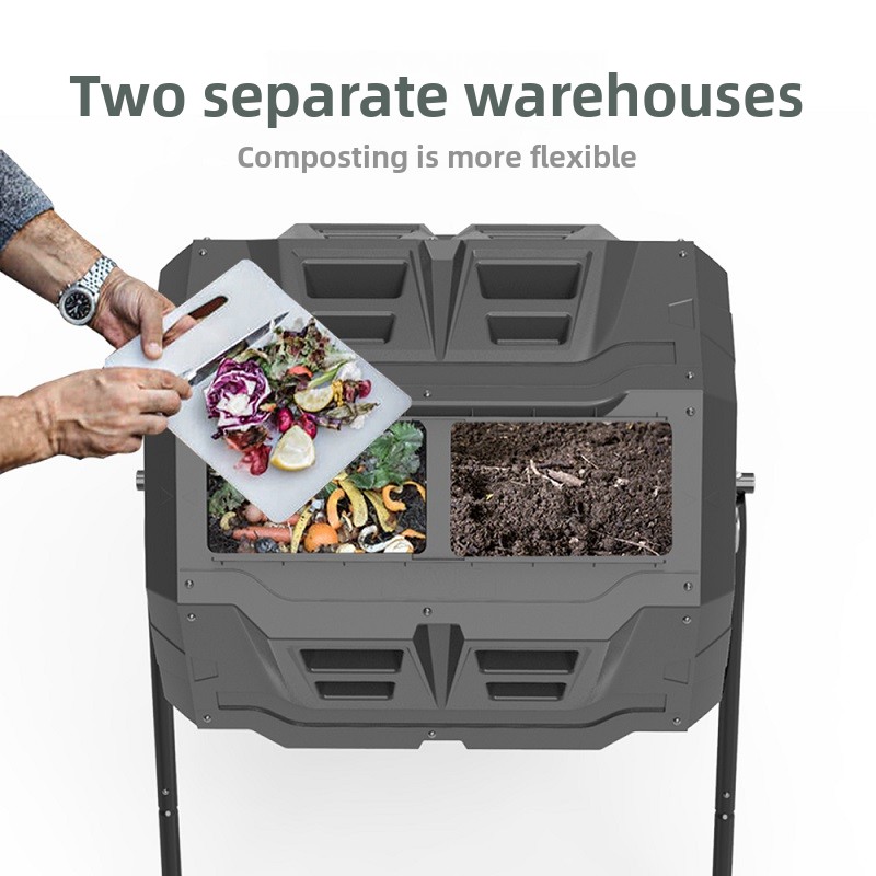 Home Garden Leaf Rotating Comp - Compost Bin reseña y precio