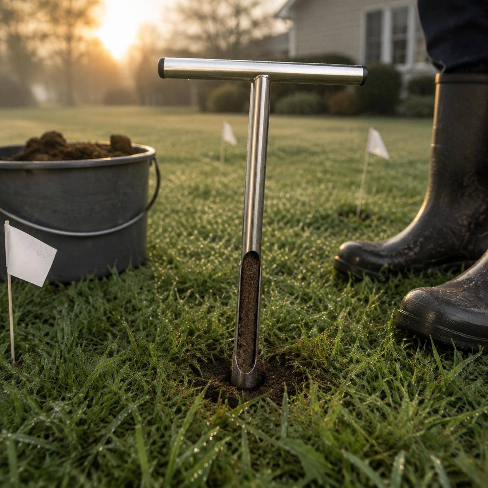 Stainless Steel Soil Sampler E - Gardening Tools Long reseña y precio