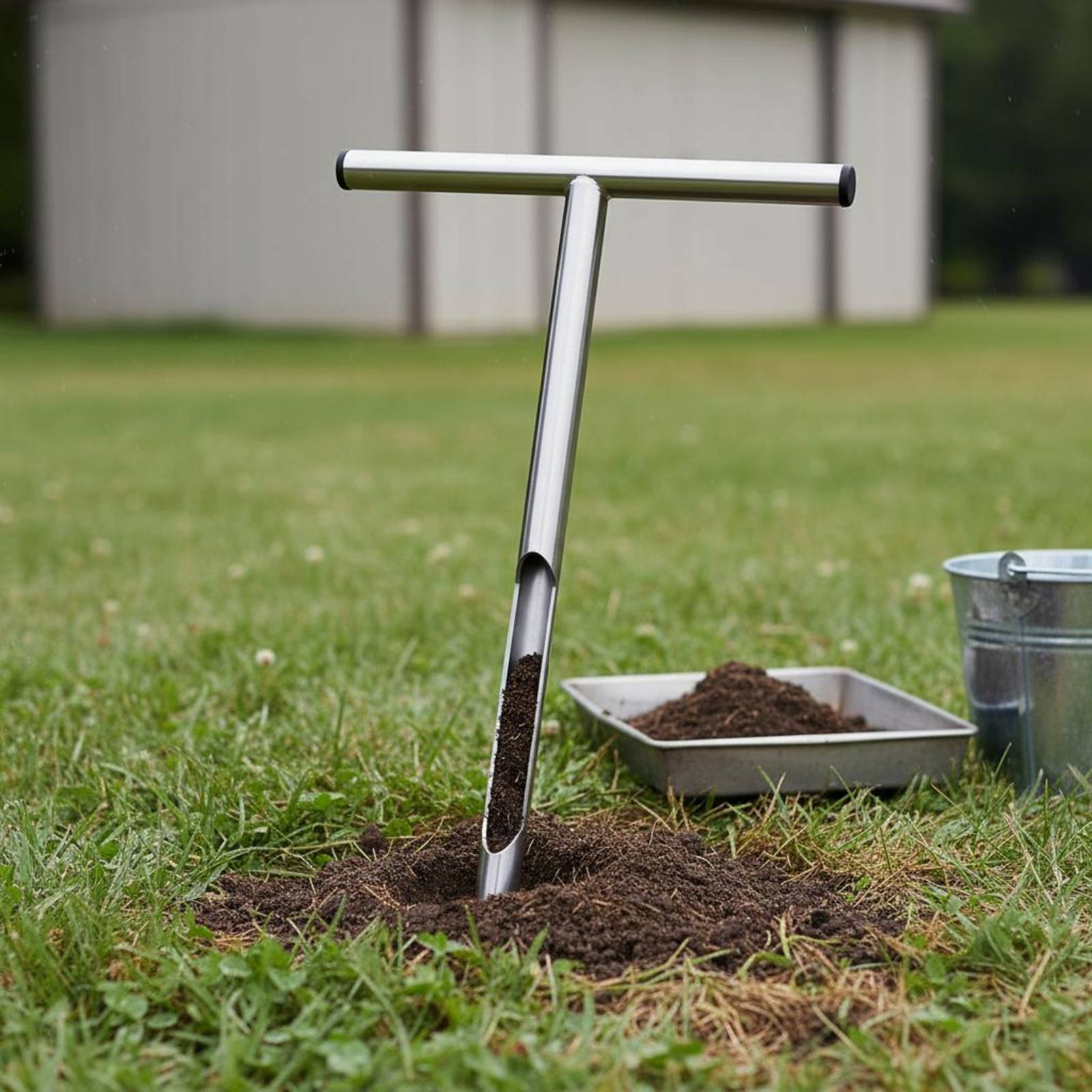 Stainless Steel Soil Sampler E - Gardening Tools Long reseña y precio