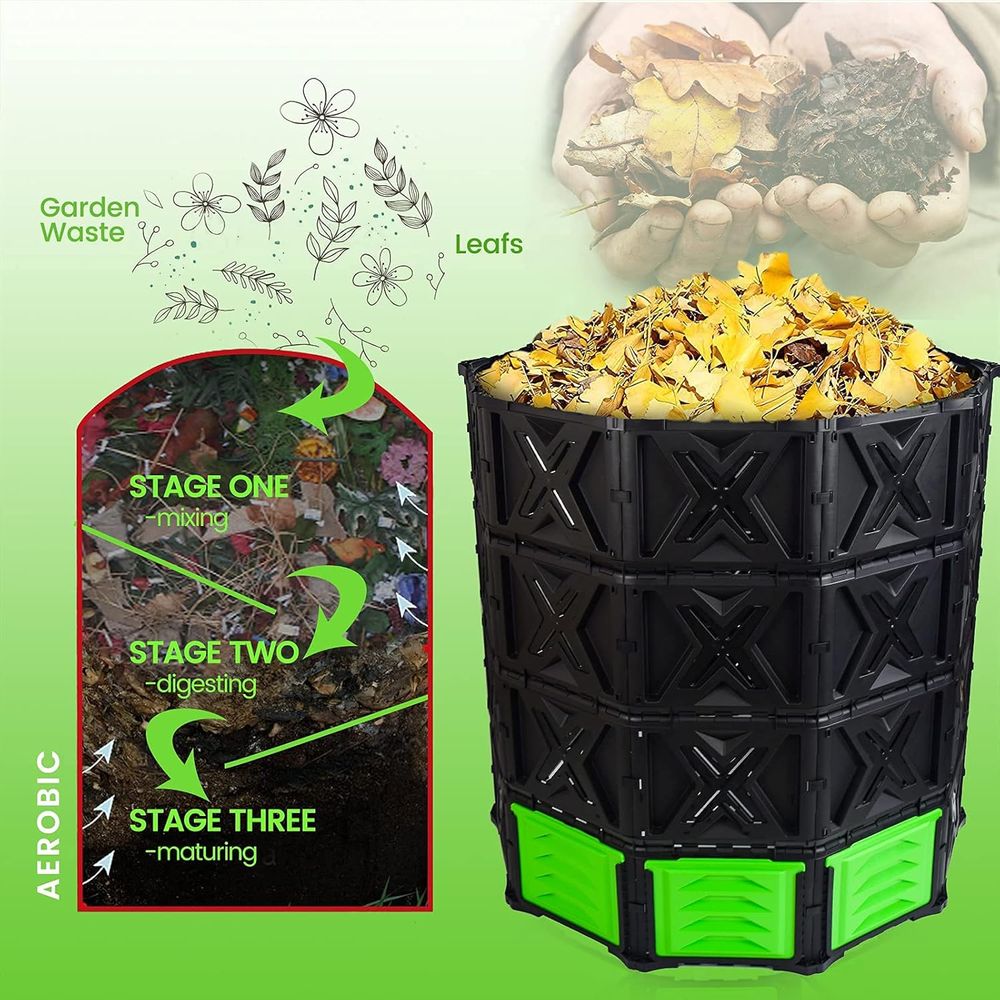 XXL Large Compost Bin Outdoor- - Compost Bin reseña y precio