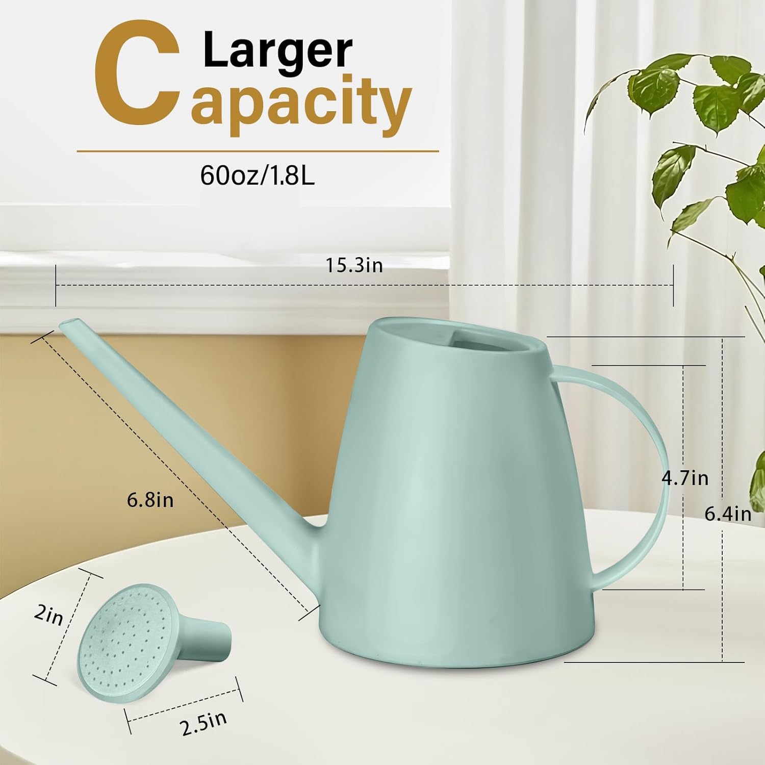 Plastic Watering Can for Indoo - Watering Can Long Spout reseña y precio
