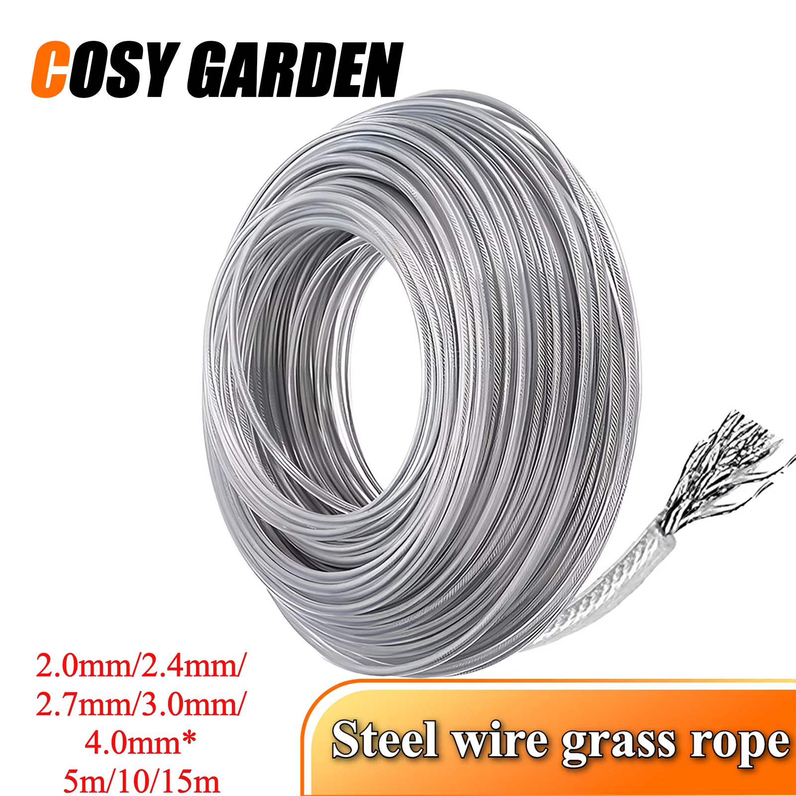 COSY 10M/15M Steel Wire Nylon  - Gardening Tools Grass Cutter reseña y precio