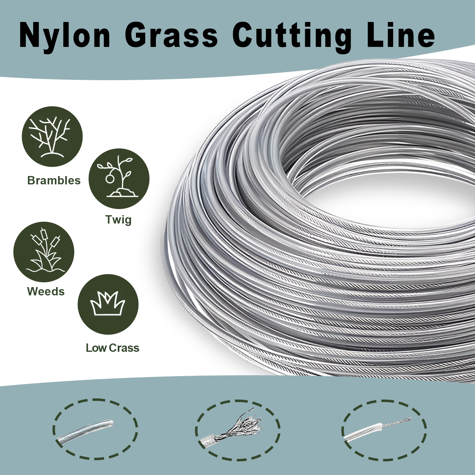 COSY 10M/15M Steel Wire Nylon  - Gardening Tools Grass Cutter reseña y precio