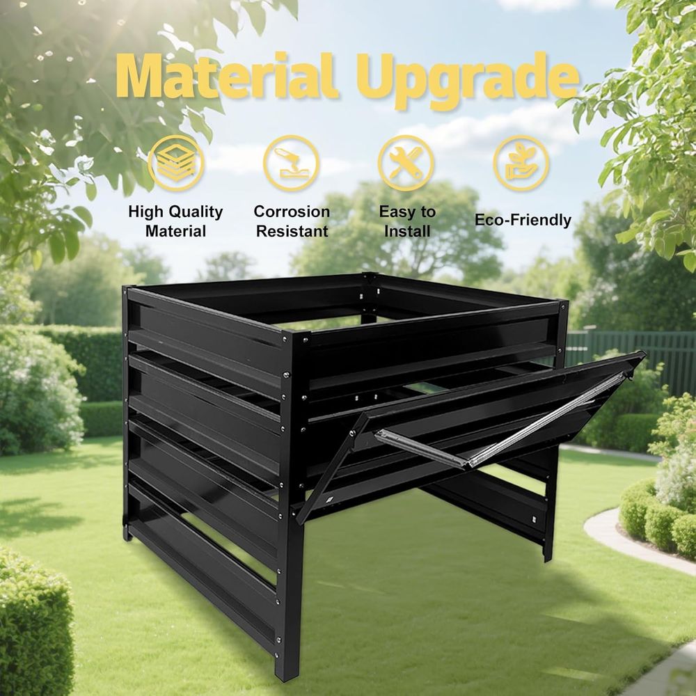 Compost Bin Outdoor - 285 Gall - Compost Bin reseña y precio