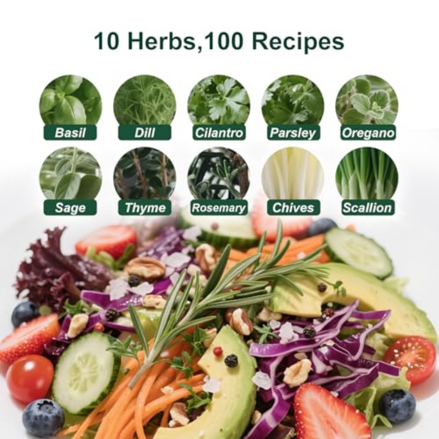 10 Indoor Herb Garden Kit 33pc - Gardening Tools Gift Ideas reseña y precio