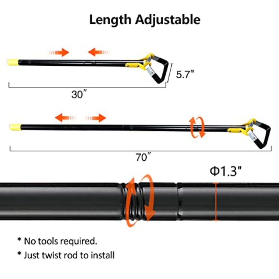 Hoe Garden Tool - Scuffle Gard - Gardening Tools Long reseña y precio