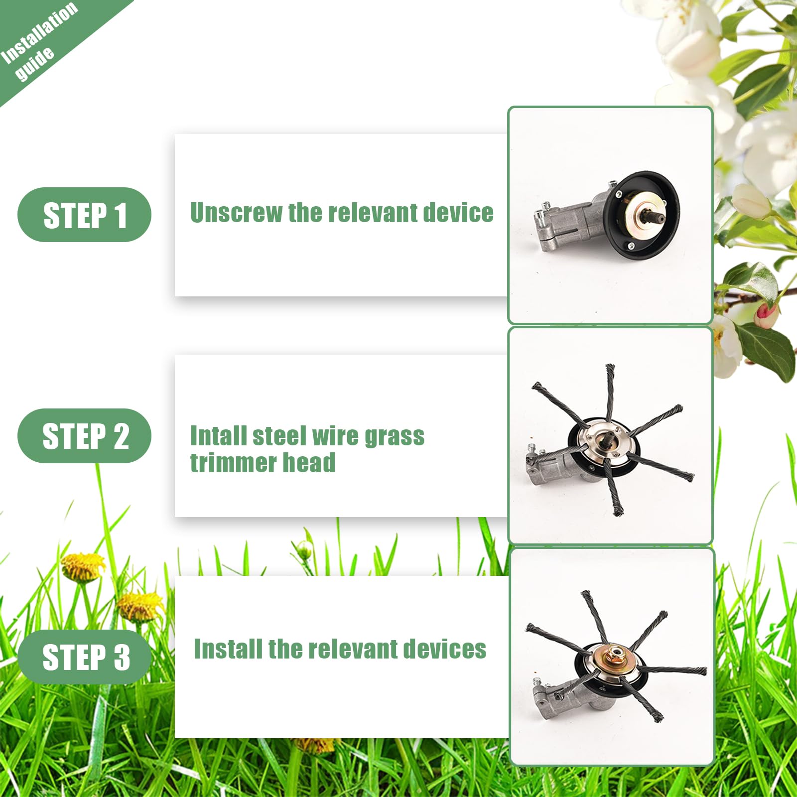 High Efficiency Weed Brush Hea - Gardening Tools Grass Cutter reseña y precio
