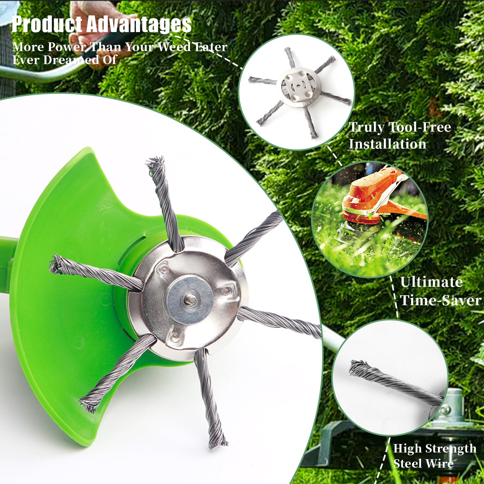 High Efficiency Weed Brush Hea - Gardening Tools Grass Cutter reseña y precio