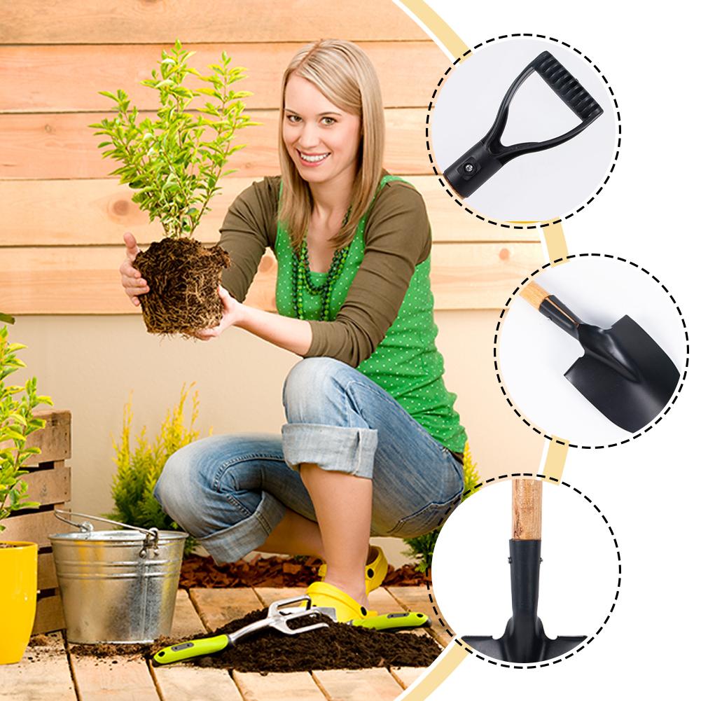 36cm Garden Shovel WIth Wooden - Gardening Tools Kit For Kids reseña y precio