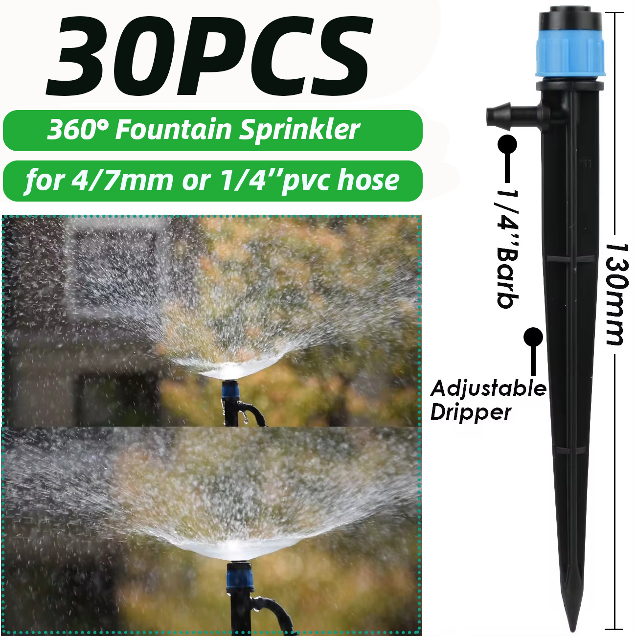 KESLA 30pcs Adjustable 360° Ga - Root Watering Spike reseña y precio